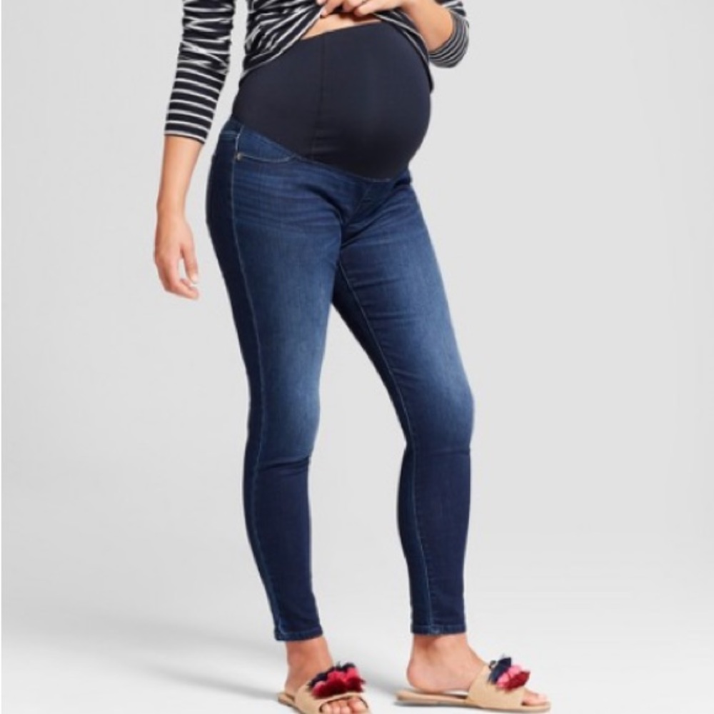 Isabel Maternity by Ingrid & Isabel Dark Blue Skinny Jeans